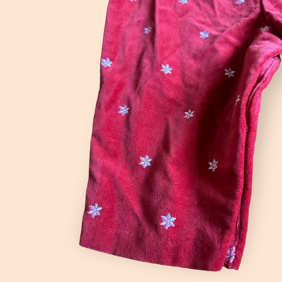 NWT Baby OshKosh B’Gosh Red Velvet Snowflake One Piece Outfit Holiday 12 Mon - Picture 3 of 7